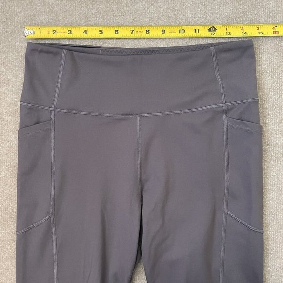 Victoria's Secret Leggings Womens 12 Grey Skinny Yoga Pants Workout Pockets - Picture 6 of 11